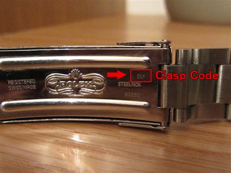 rolex submariner bracelet safety clasp|rolex clasp code lookup.